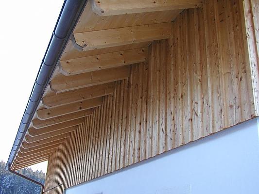 Bild 3 Maler Arb. Haus u. Holzfassade Klinker Dachüberstand Ortsgang Giebel Traufe