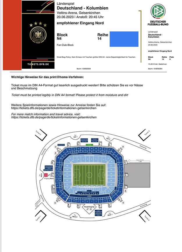 Bild 2 Deutschland gegen Kolumbien 20.06 Gelsenkirchen DFB Fan Block 