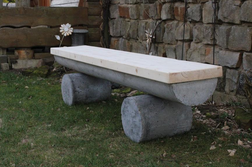 Bild 6 Gartenbank aus Beton mit Gravur ca.3 50 kg.