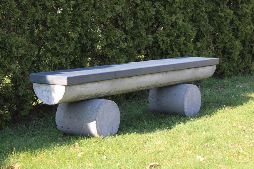 Bild 8 Betonbank mit Gravur. Hochzeitsgeschenk. Rentners Geschenk. Jubiläumsgeschenk.