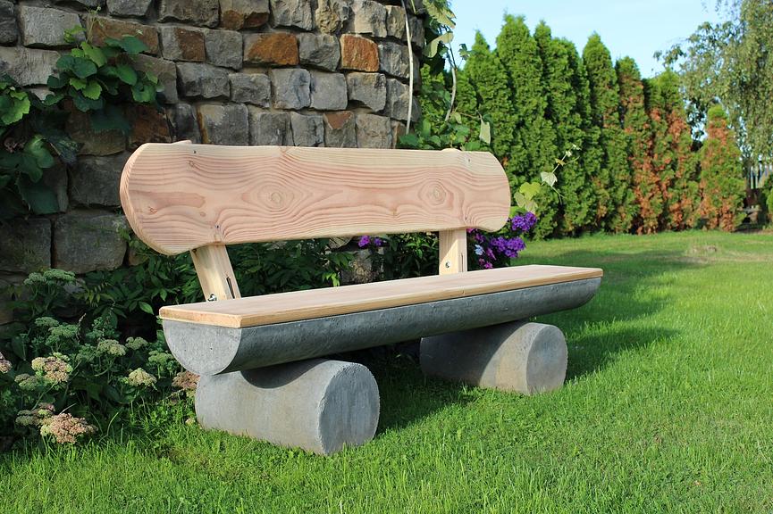 Bild 7 Stilvolle Betonbank mit Holz – Perfekt für Ihren Garten oder Außenbereich!