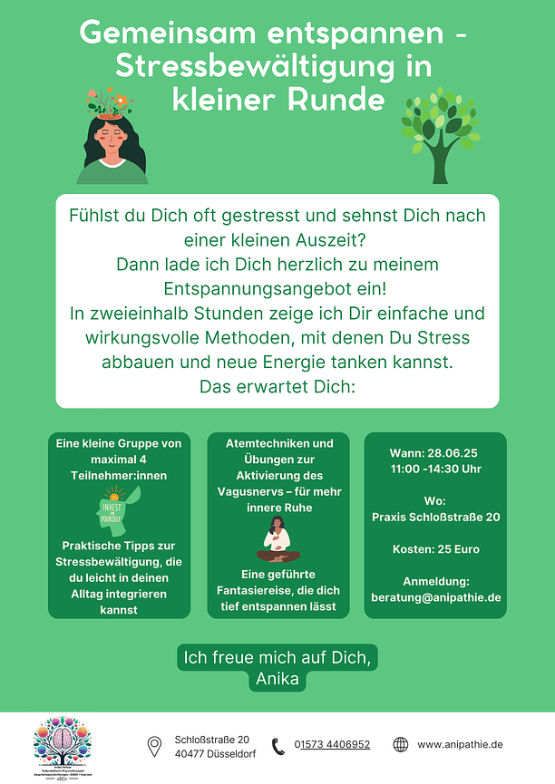 Bild 1 Entspannungsangebot in kleiner Gruppe in Düsseldorf