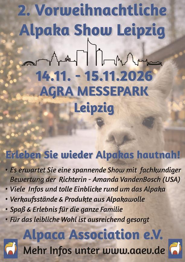 Bild 1 Alpaka Show sucht Helfer für Einlass und Kasse