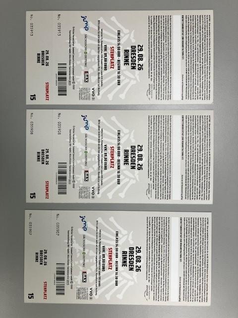 Bild 2 3 Toten Hosen Tickets für Rinne in Dresden Sa, 29.08. zu verkaufen