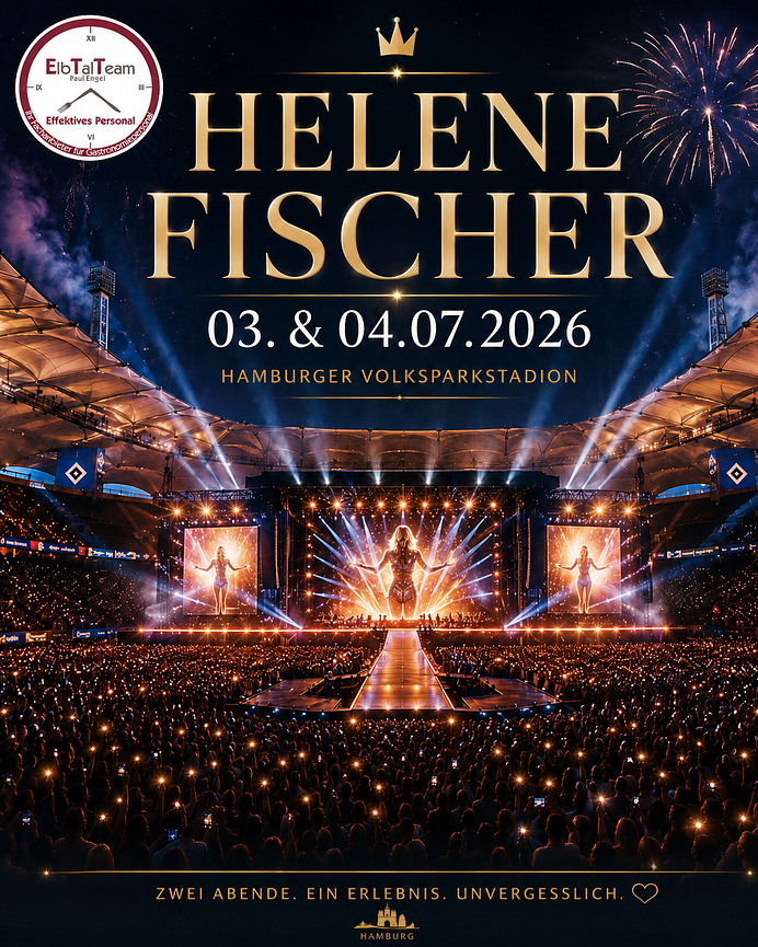Bild 1 Eventkräfte für Helene Fischer in Hamburg gesucht ! #TEAMETT