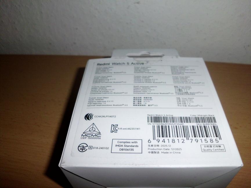 Bild 2 xiaomi redmi watch 5active in schwarz abzugeben günstig ab zu geben für 30euro