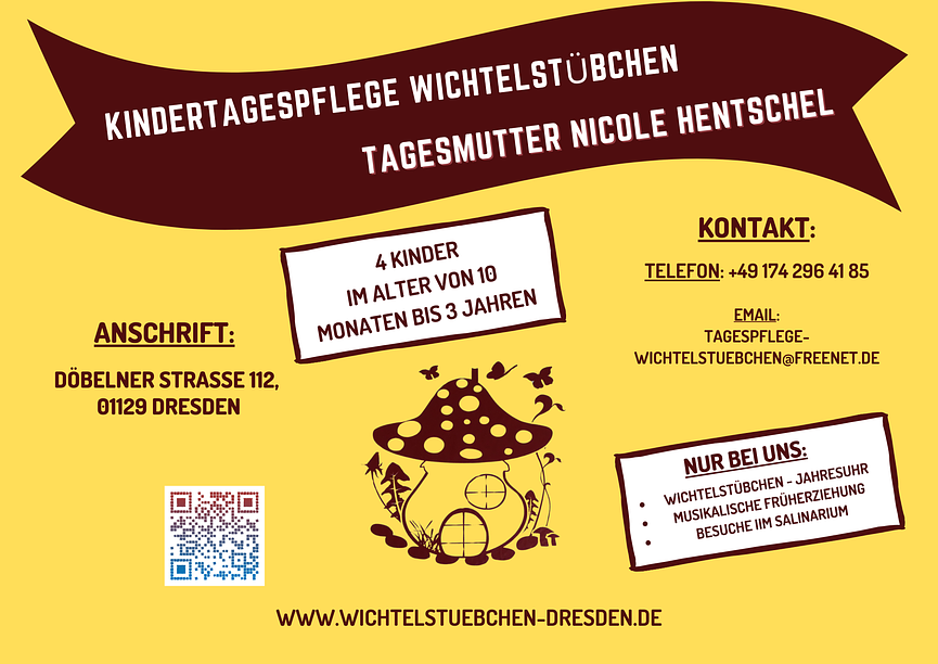 Bild 1 Freie Plätze in der Kindertagespflege Wichtelstübchen ab Sommer 2025