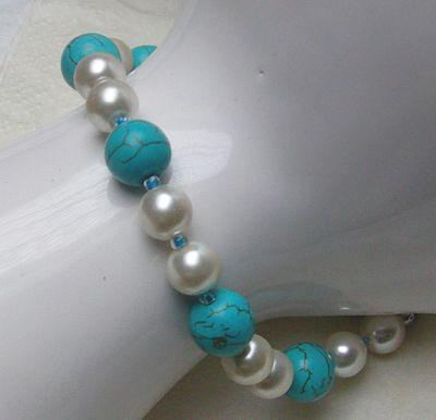Bild 2 Armband mit Türkis, Perlen und Rocaille