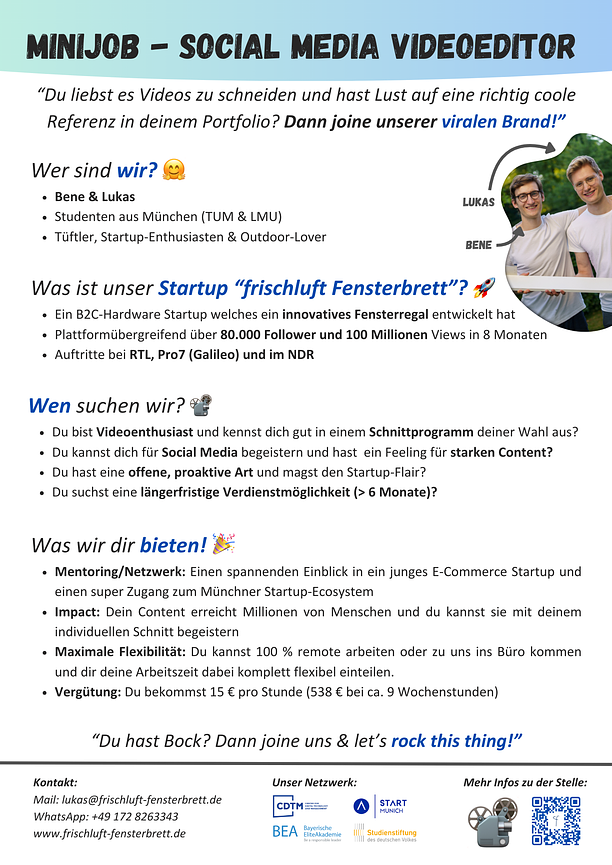 Bild 1 Minijob - Social Media Videoeditor