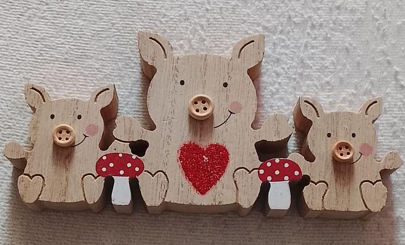 Bild 1 Holz-Figur: 🐷Schweine🐷