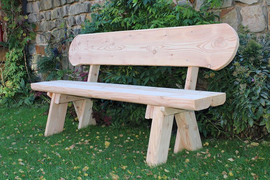 Bild 19 Gartenbank aus Lärche mit Gravur. Jubiläums Geschenk. Weinachtsgeschenk.