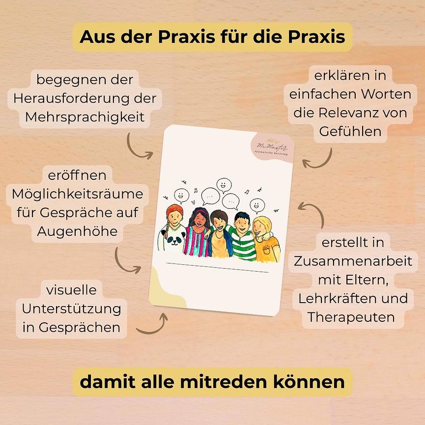 Bild 3 Gefühlskarten in neun Sprachen für die Arbeit mit Familien