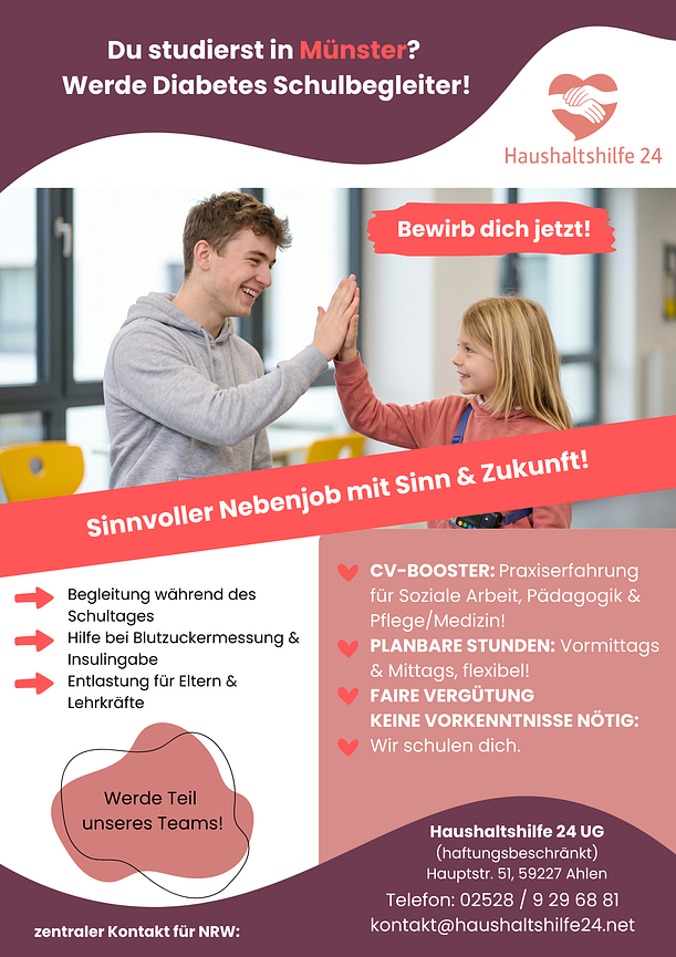 Bild 1 Du studierst in Münster? Werde Diabetes Schulbegleiter!
