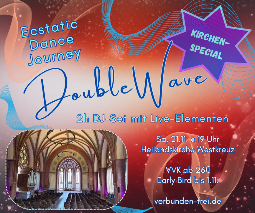 Bild 1 DoubleWave ~ Ecstatic Dance Journey | Kichen-SPECIAL mit Live-Musik | Sa, 21.11.