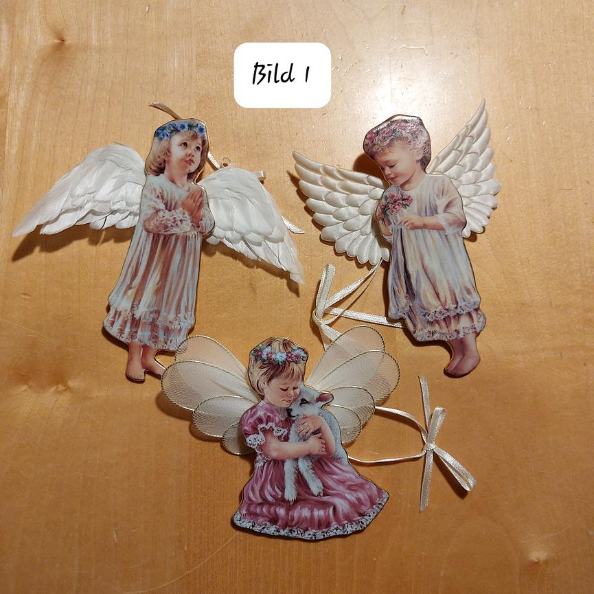 Bild 1 LITTLE ANGELS PORZELLAN MIT NUMMERN UND EDELSTEIN ANHÄNGER