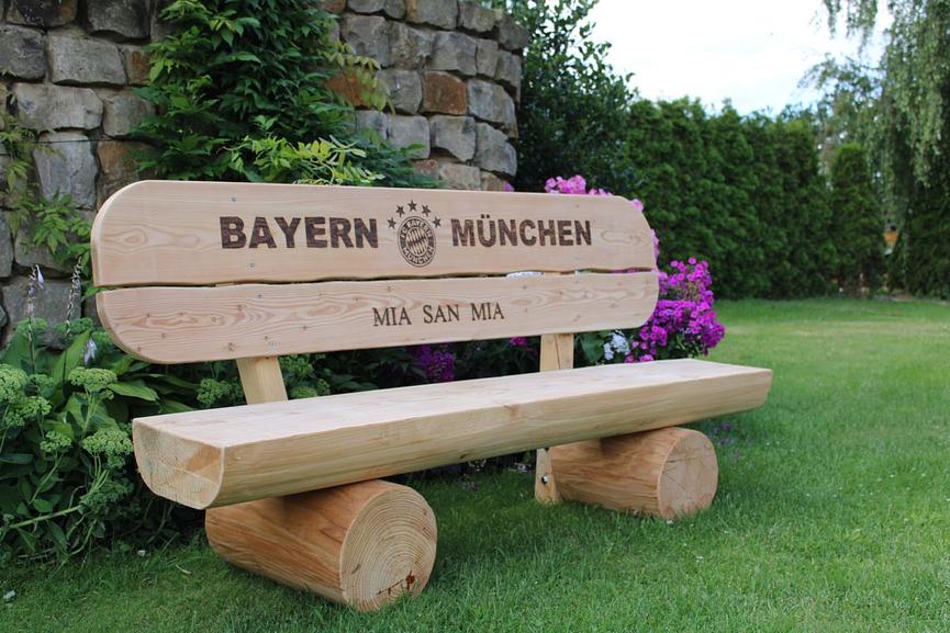 Bild 9 Gartenbank aus Holz. Rentners Geschenk.