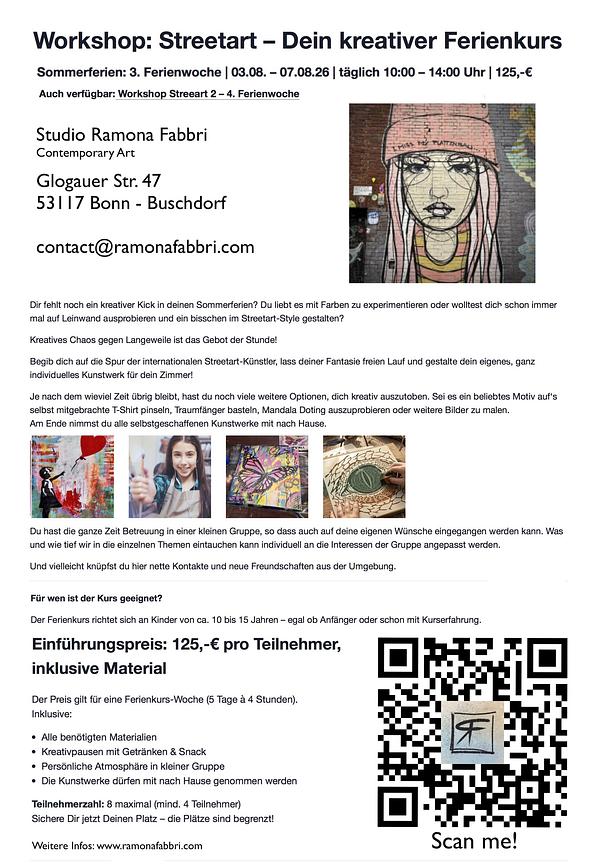 Bild 2 Ferien-Workshops Streetart -Malkurs