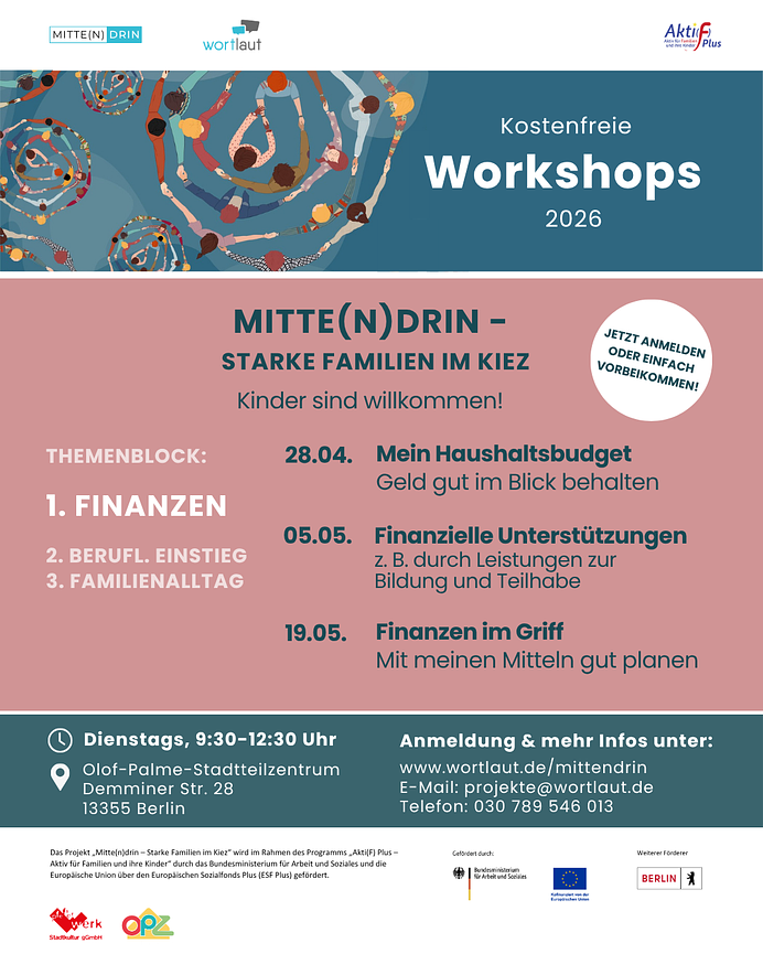 Bild 1 kostenfreier Workshop zum Thema Finanzen