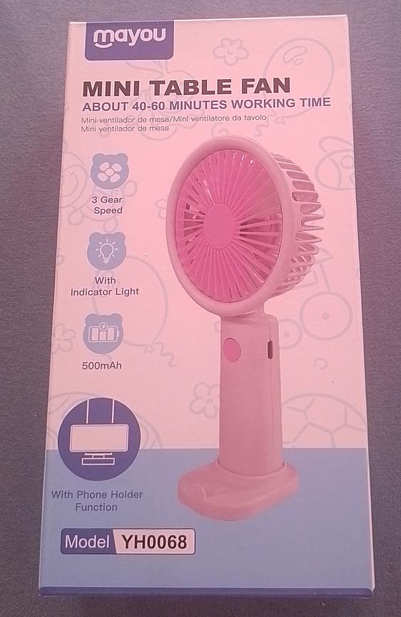 Bild 1 Mayou Mini-Tischventilator