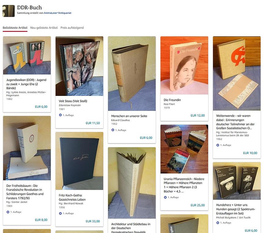 Bild 1 DDR-Bücher, antiquarisch: Lesen und dabei Gutes tun