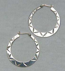 Bild 2 sehr ansprechene Kreolen, 925 Silber