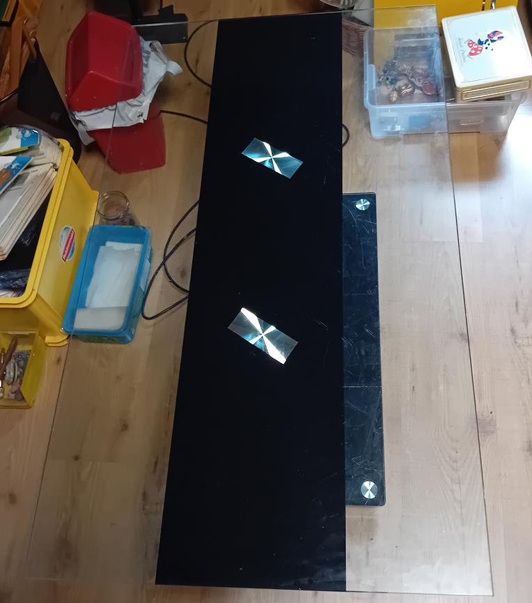 Bild 1 Glastisch Schwarz / Silber 20 Euro