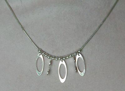 Bild 2 Collier-Halskette, 925 Silber, außergewöhnliches Design