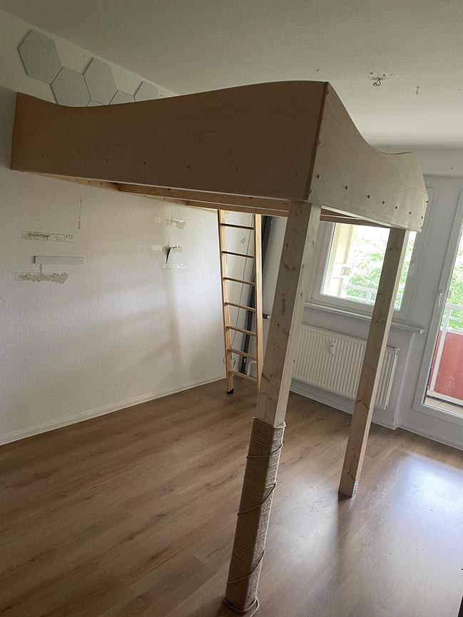 Bild 2 Hochbett vom Tischler 2m x 1,40m Liegefläche