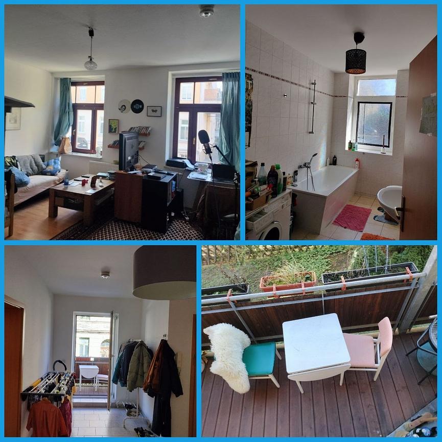 Bild 1 Leipziger 2-Raumwohnung für Mai zu vermieten