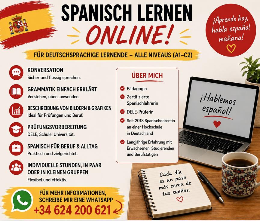 Bild 1 Spanisch online mit Muttersprachlerin