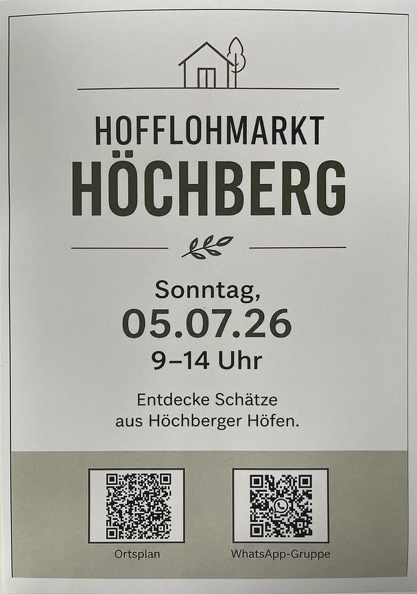 Bild 1 Hofflohmarkt Höchberg
