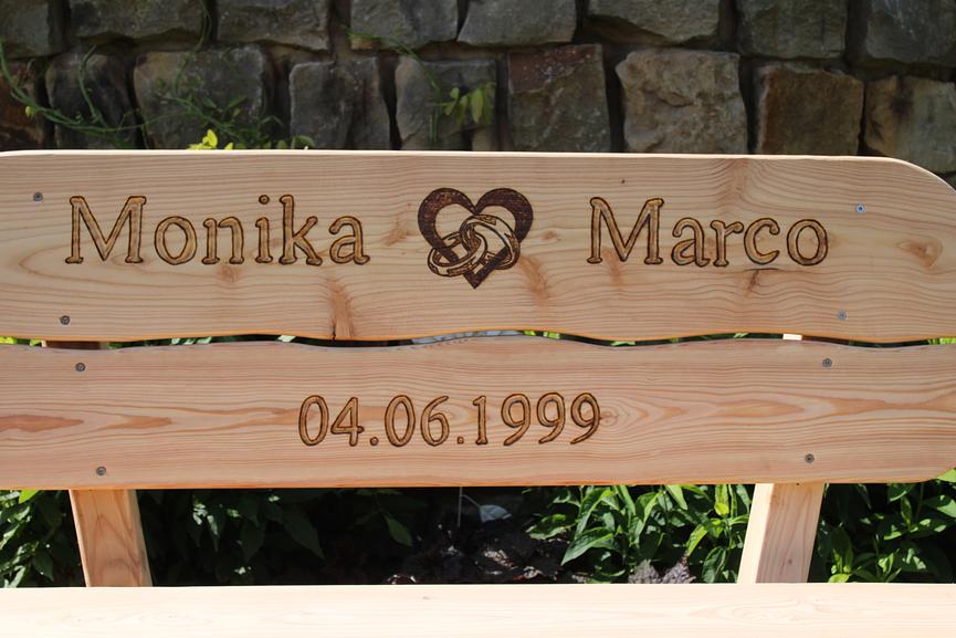 Bild 11 Gartenbank mit Armlehnen. Ostern Geschenk. Krongartmöbel.