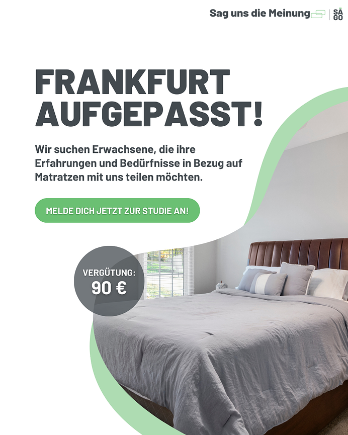 Bild 1 📢 NIMM AN UNSERER NÄCHSTEN STUDIE IN FRANKFURT TEIL!