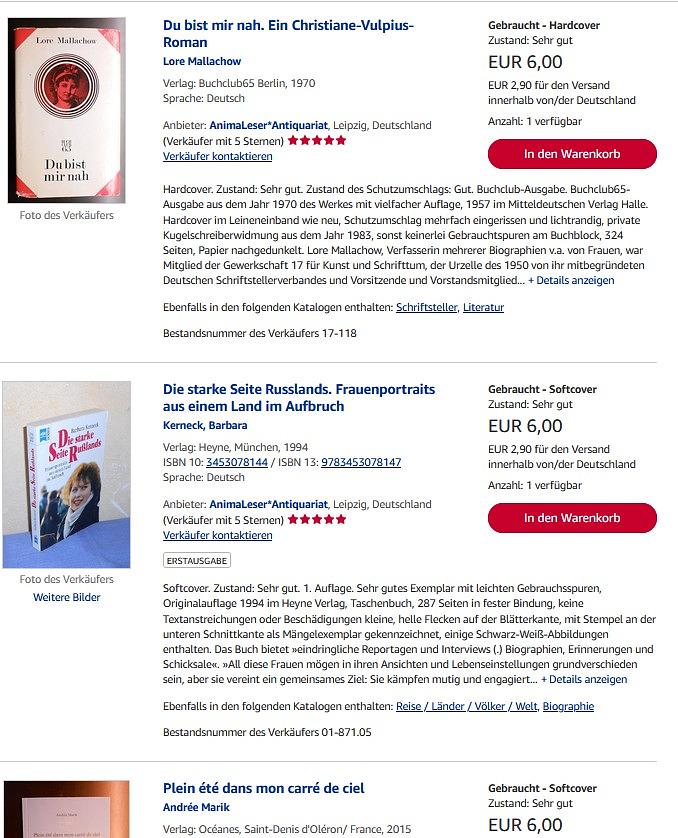 Bild 3 Frauenbücher - antiquarisch im Soli-Shop bestellen