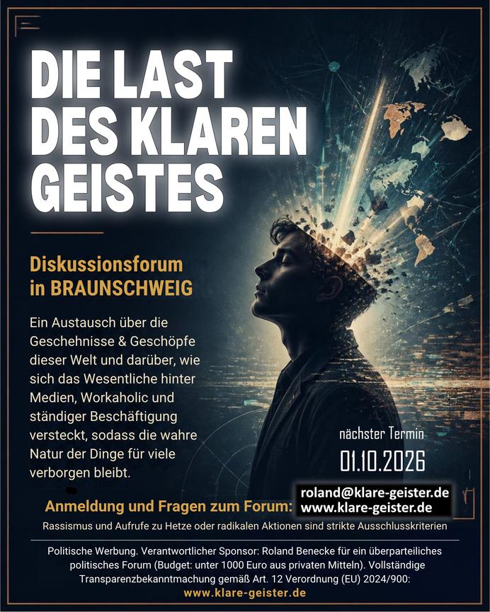 Bild 1 Die Last des klaren Geistes - Diskussionsforum Braunschweig