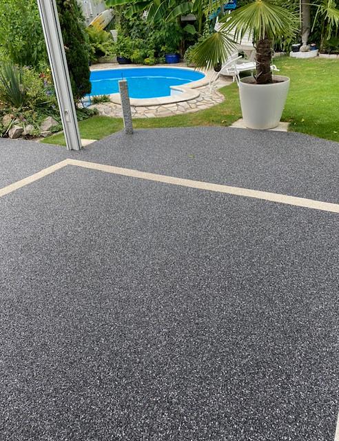 Bild 3 Steinteppich Bodenbeschichtung