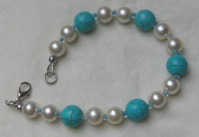 Bild 4 Armband mit Türkis, Perlen und Rocaille