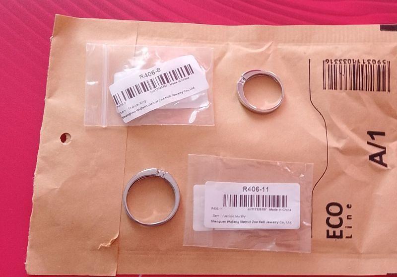 Bild 3 2x Ring Edelstahl Damenringe Eheringe Verlobungsringe Freundschaftsring Schmuck