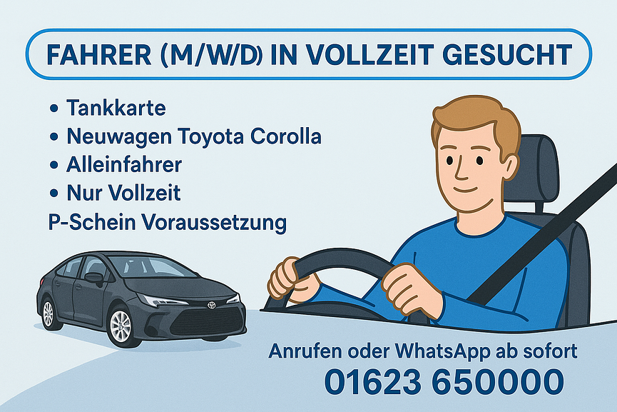 Bild 1 🚕 WIR SUCHEN DICH! - Fahrer (m/w/d) in Vollzeit gesucht!