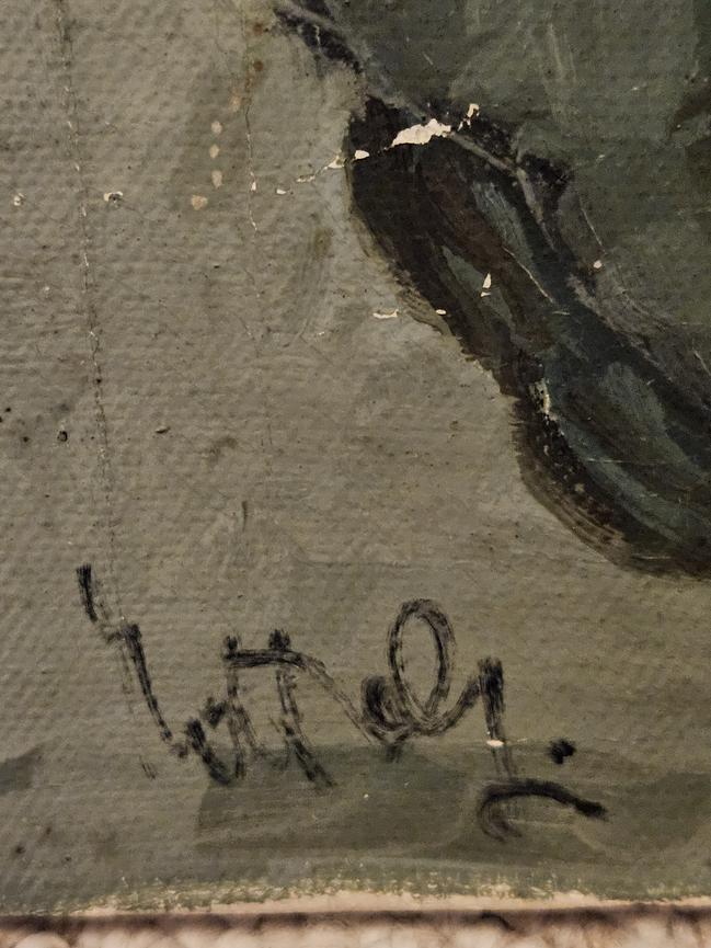 Bild 3 Carlo Vitale Figura mit Galerieetikett und Sammlerstempel