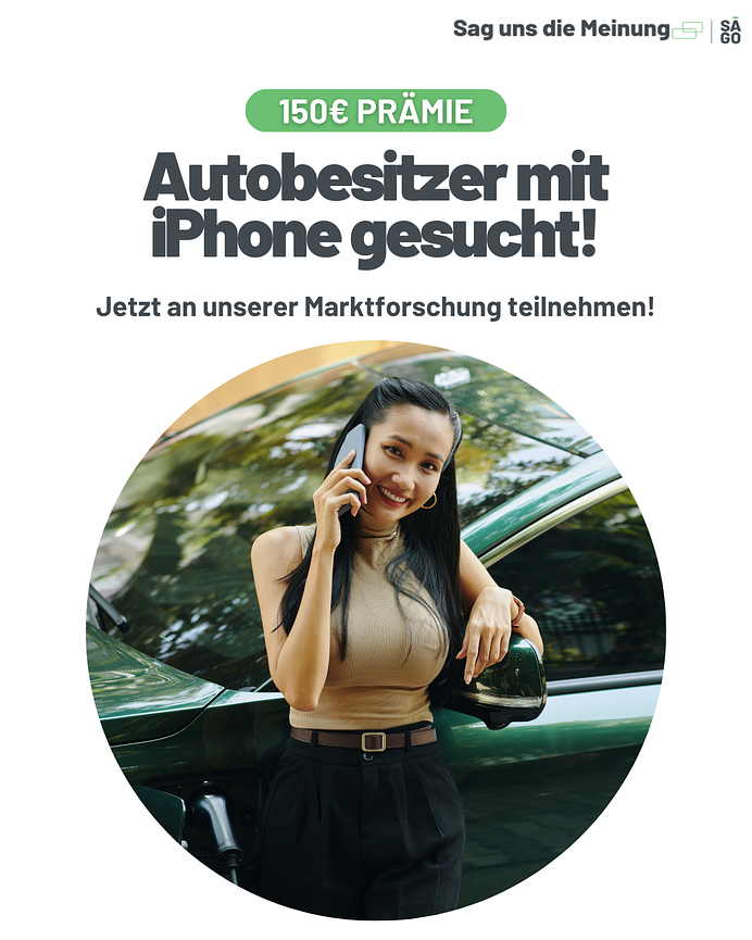 Bild 1 150€ PRÄMIE: 🚗 AUTOBESITZER MIT IPHONE GESUCHT! 📱🔥