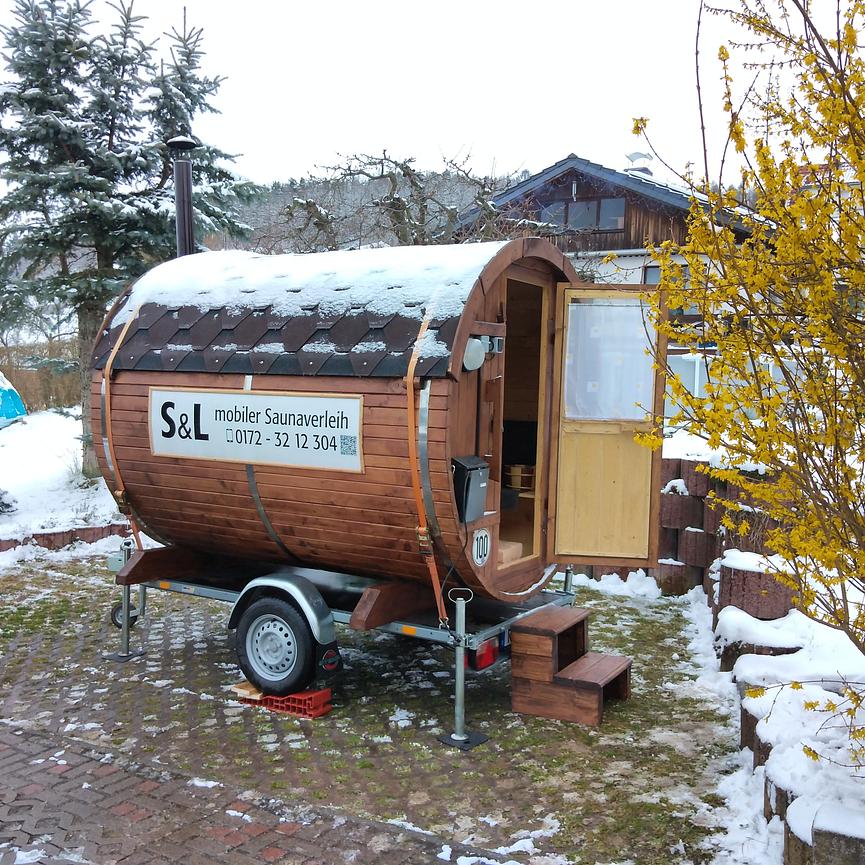 Bild 2 Mobile Sauna verleih, Fasssauna mieten. 
