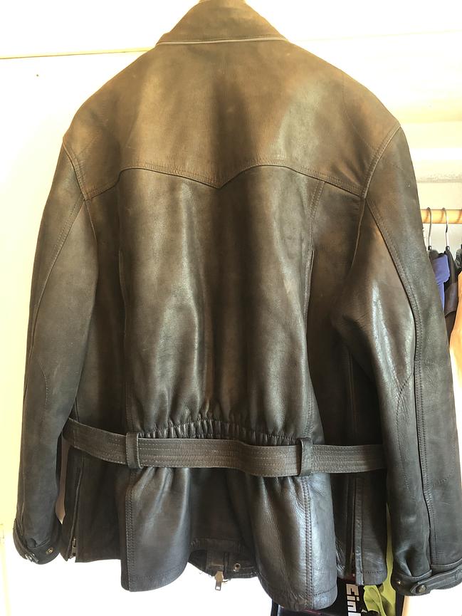 Bild 2 NEUWERTIG! AJS Herren Motorradjacke, Rindsleder, schwarz, Gr. 62
