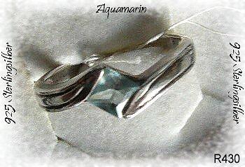 Bild 1 Ring, 925 Silber mit gefassten Aquamarin