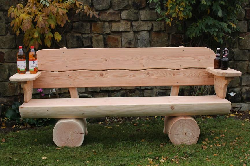 Bild 11 Baumbank aus Lärchen/ Douglasien holz. Rentners Geschenk. Krongartmöbel.
