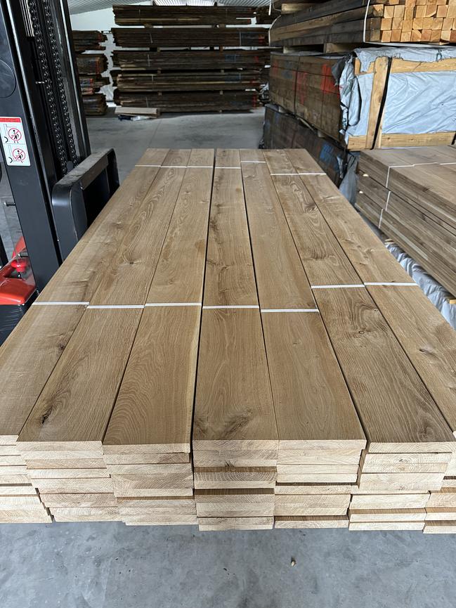 Bild 1 Eiche Rustikal 23x140 mm Terrassendielen, Glattkantbretter, Holz