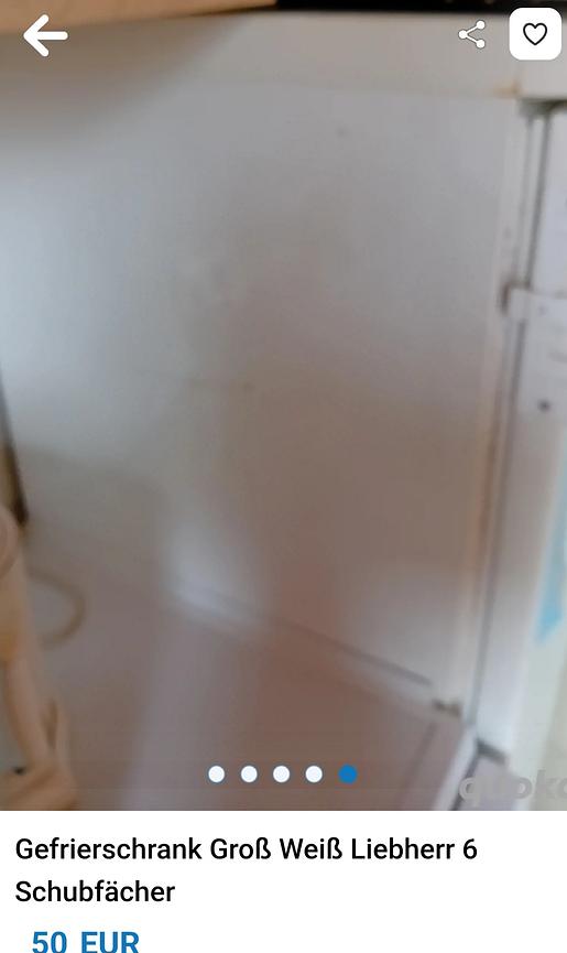 Bild 3 Gefrierschrank Weiß 6 Schubber 50 €