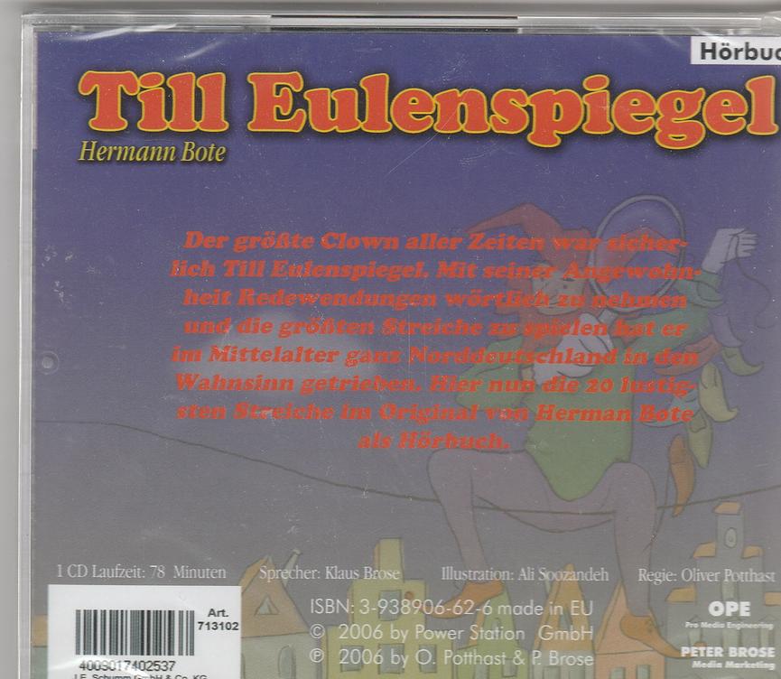 Bild 28 HW- Zum Schuleingang in die Zuckertüte: Sagen/Märchen/u.a.-Hörspiel/Hörbuch-CD´s