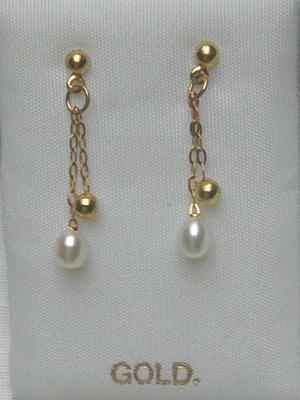 Bild 4 Ohrringe , 375 Gold mt Perlen und Goldkugeln