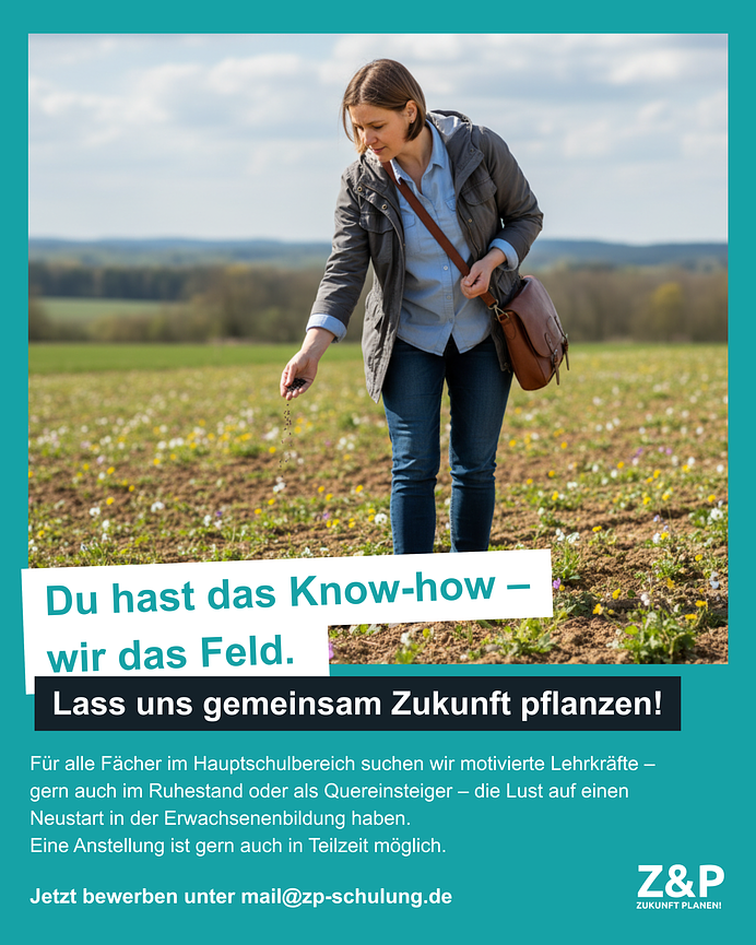 Bild 1 Dozent:innen für Mathematik, Physik, Geografie und Biologie (Erwachsenenbildung)